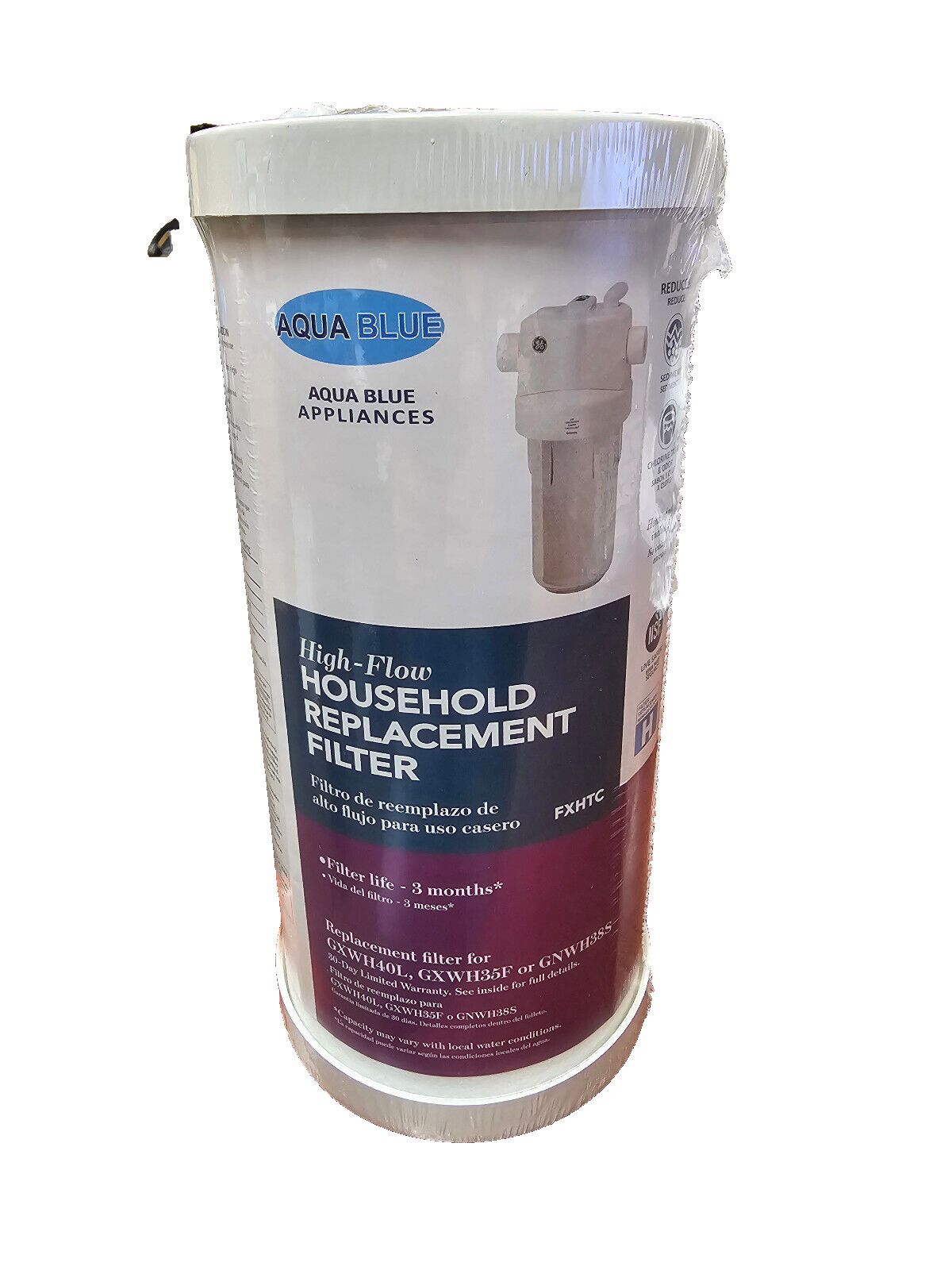 2 Pack 10″x4.5″ Water Filter for GE FXHTC, GXWH40L, GXWH35F, GNWH38S
