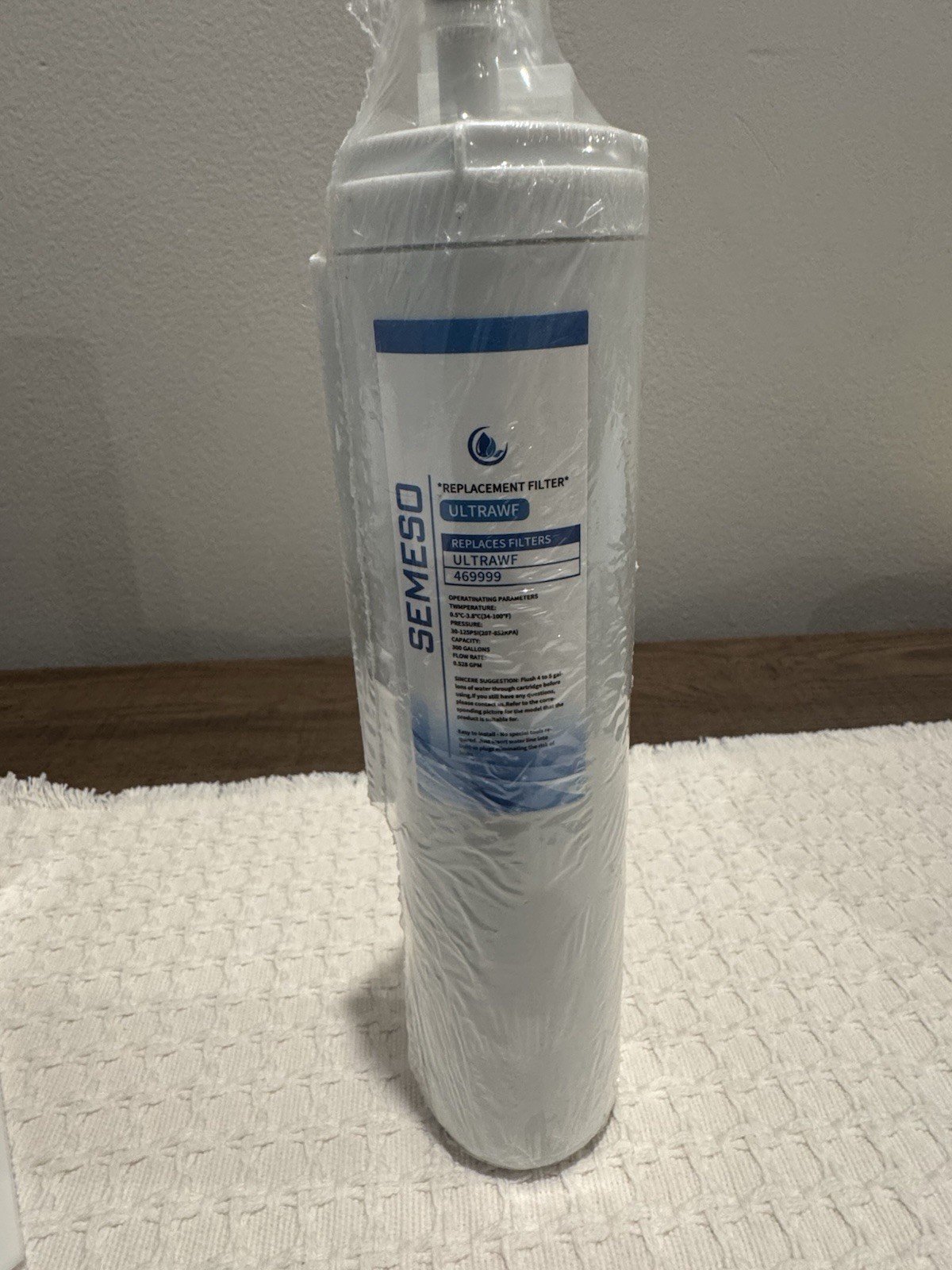 Semeso ULTRAWF 469999 Refrigerator Water Filter 200 Gal Carbon 1-Pack White