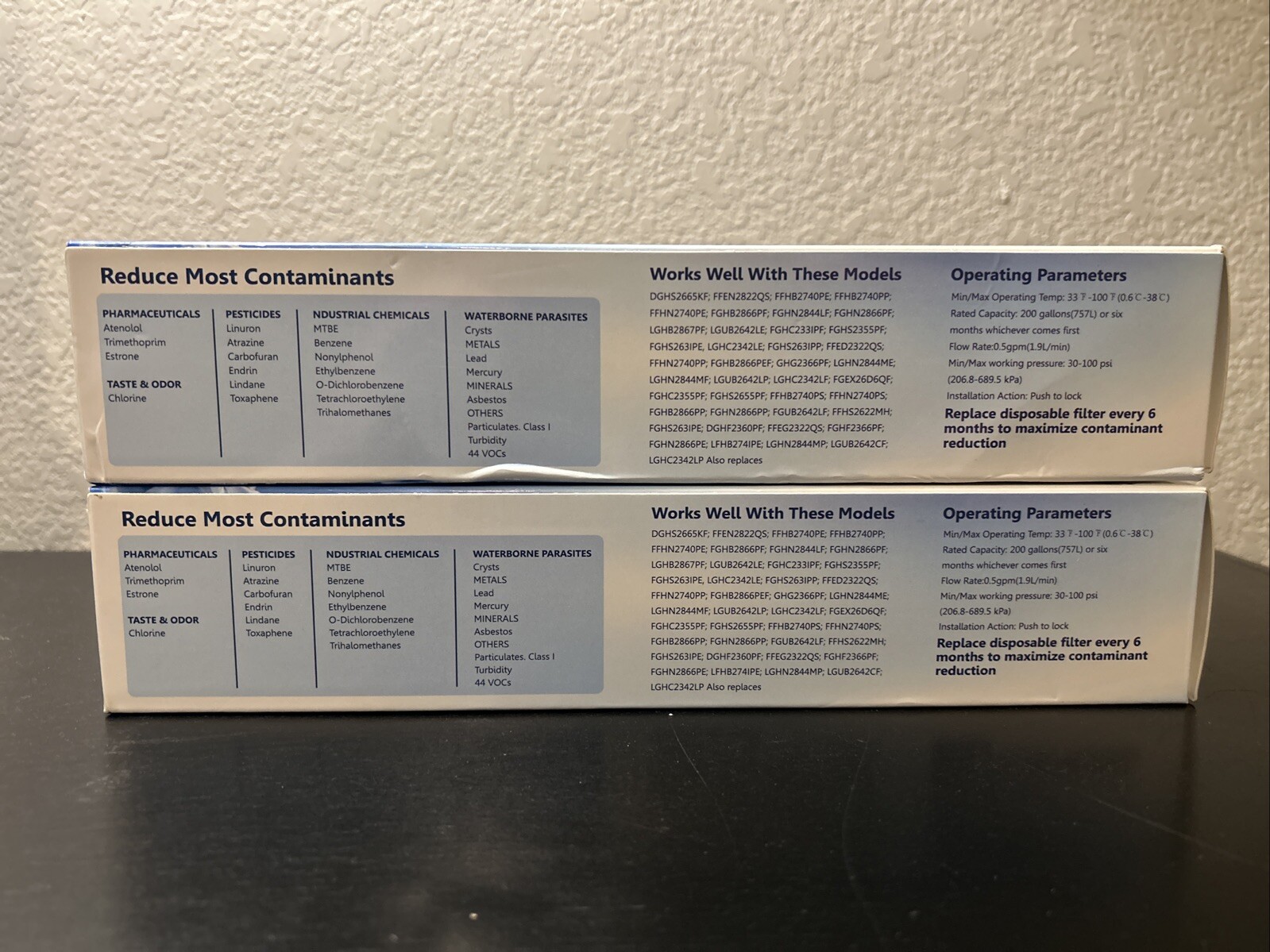 2 Clatterans Refrigerator Water Filter Frigidaire ULTRAWF-6 Months / 200 Gallons