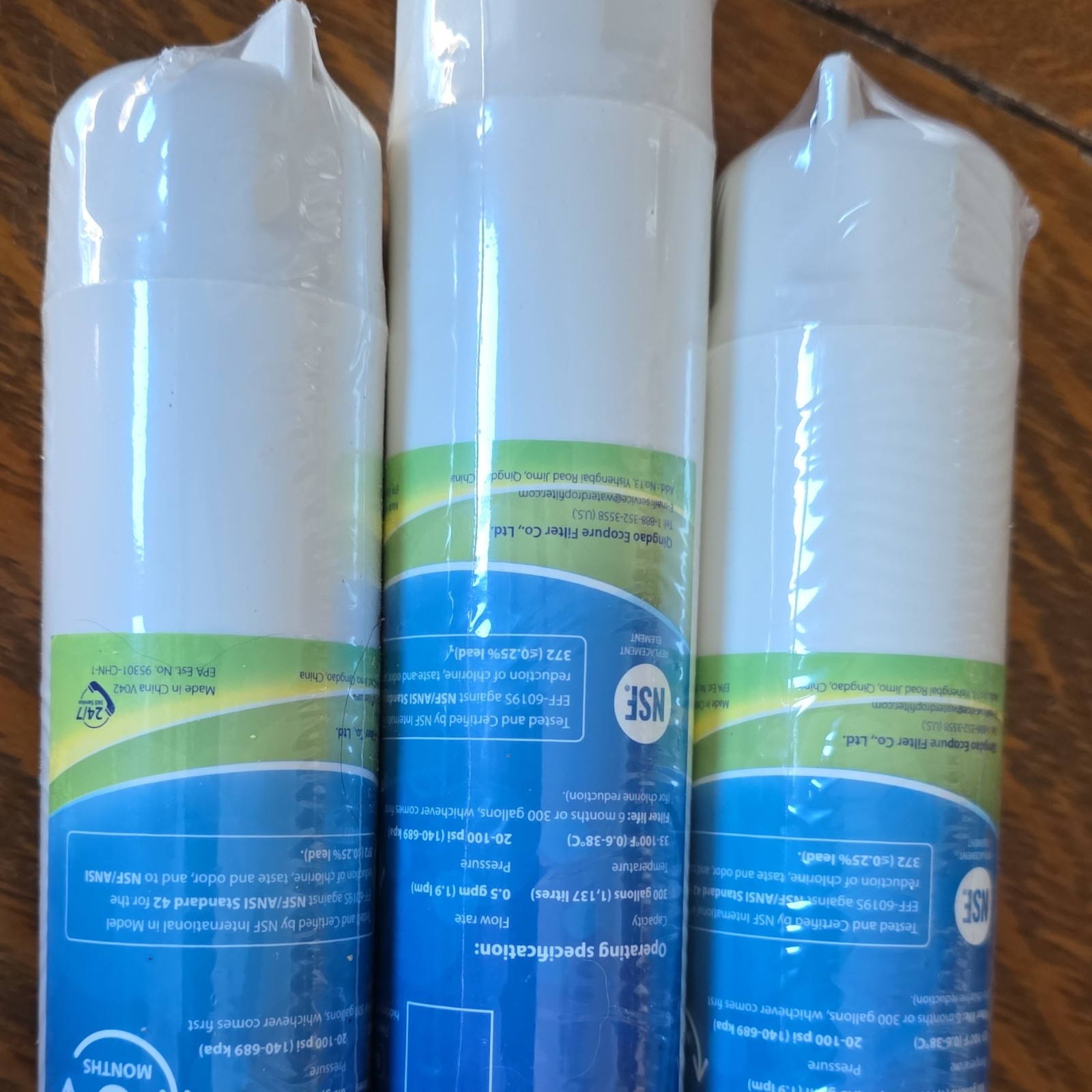 Waterdrop WD-F19 Refrigerator Filter for GE RPWF, Carbon Block, 300 Gallons