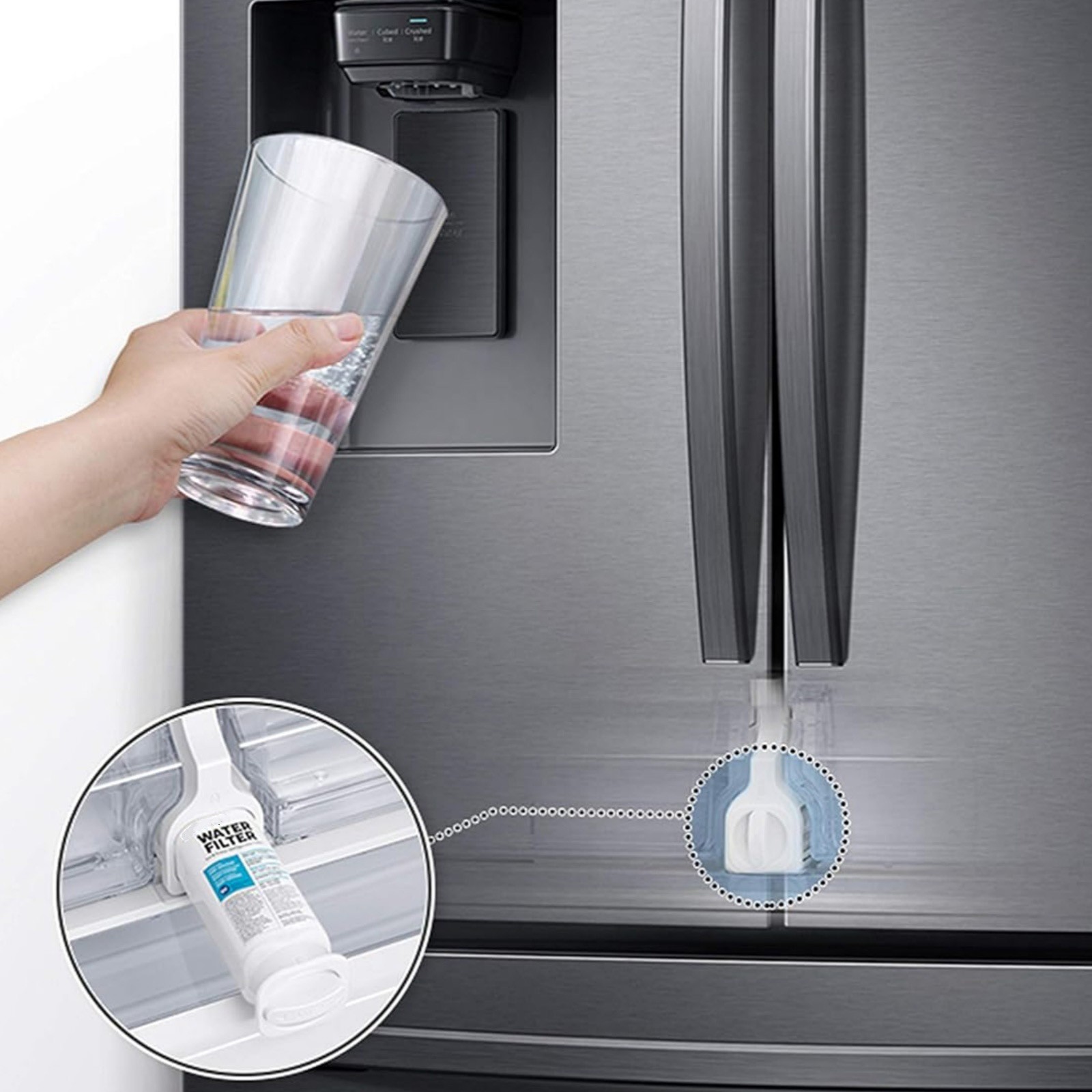 2 Pack DA97-17376B Refrigerator Water Filter Replacement For Samsung Fridge