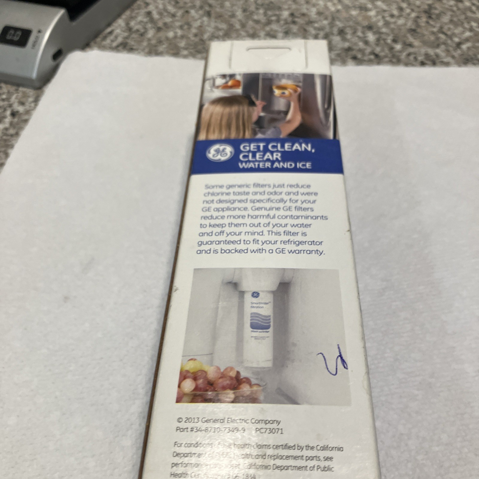 1 GE Genuine MSWF SmartWater Refrigerator Water Ice Filter Cartridge OEM SEALED