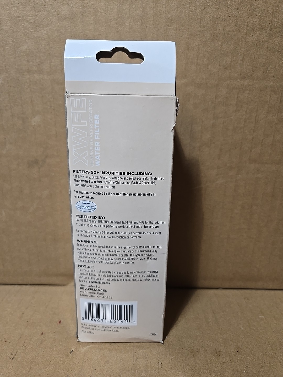 Genuine GE XWFE Refrigerator Replacement Water Filter White New Sealed NO CHIP!!