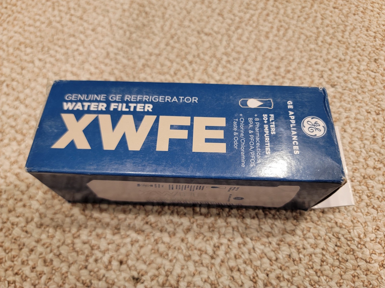 Genuine GE XWFE Refrigerator Water Filter, New