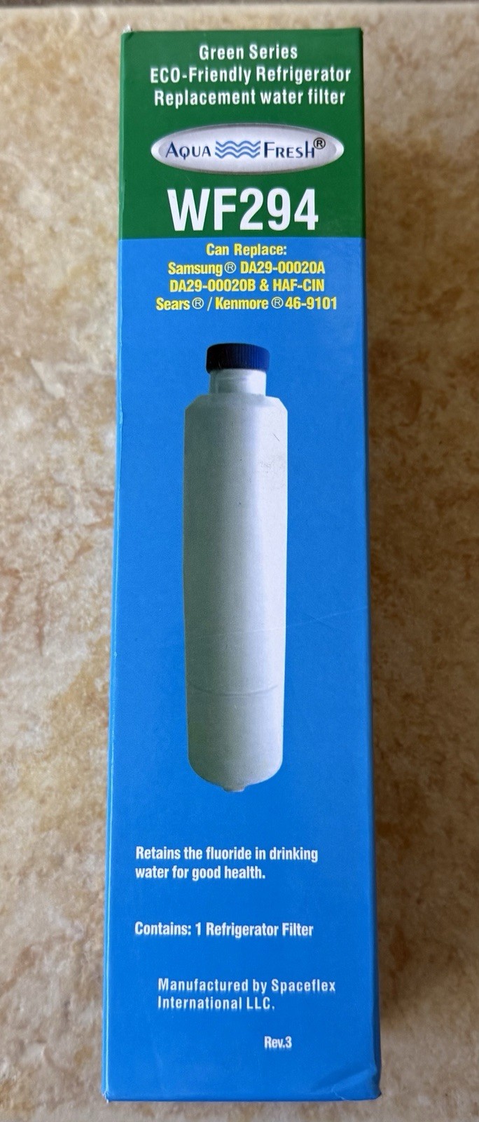 Aqua Fresh WF294 GREEN SERIES Refrigerator Water Filter ECO FRIENDLY – FREE SHIP