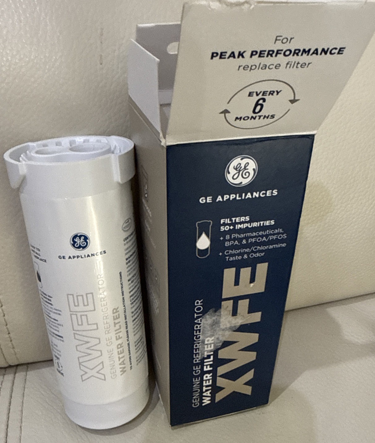 GE XWFE Refrigerator Water Filter – White