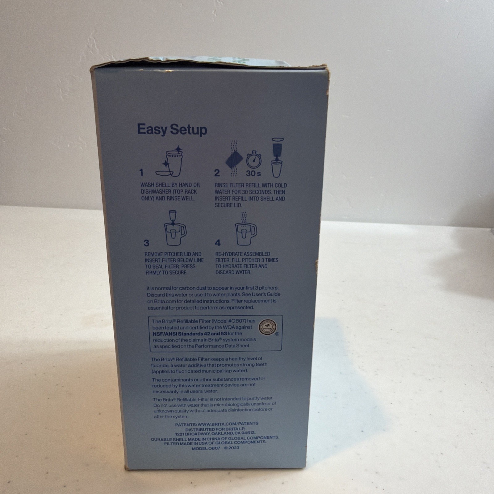 3 Qty Brita Water Filtration Refillable Filter Starter Kit 3pk – Without box