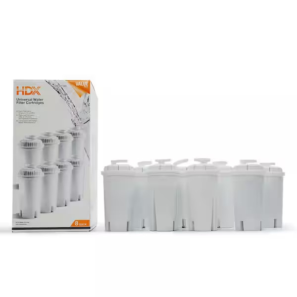 Water Pitcher Replacement Filter Cartridge Universal Fits Brita 8-Pack Filters