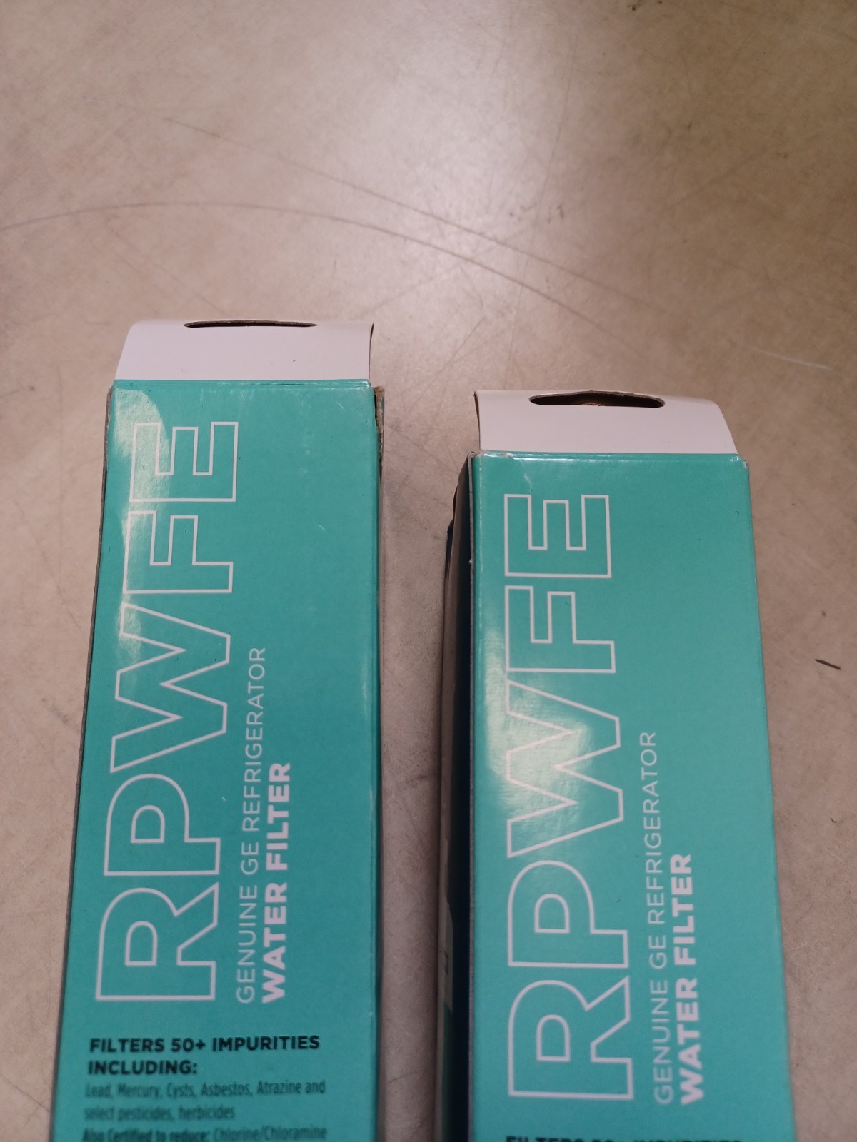Lot Of 2 GE Appliances RPWFE Replacement Refrigerator Water Filter