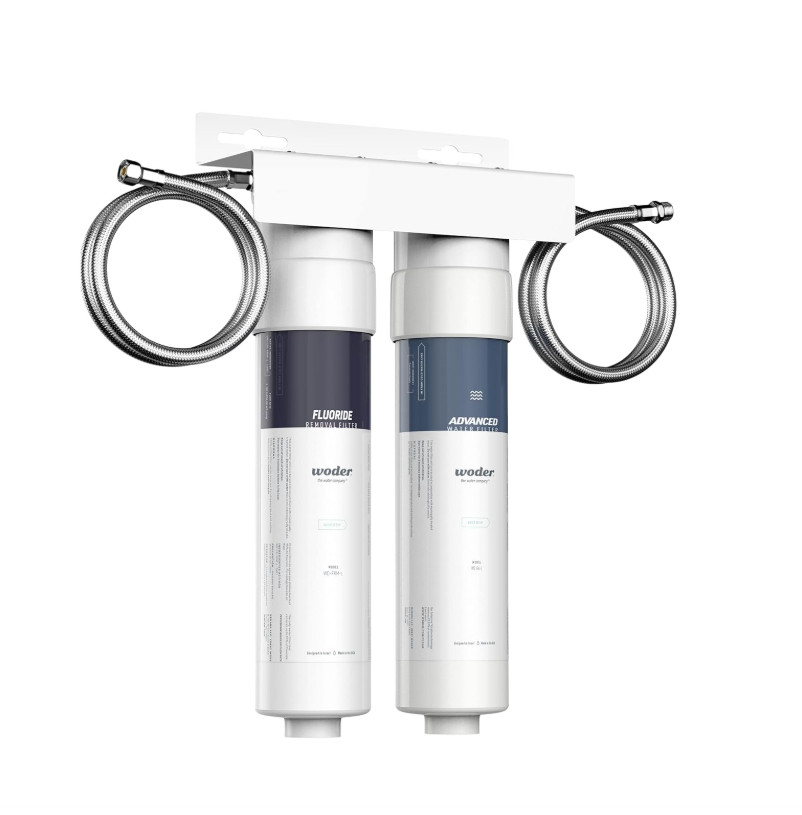 Dual Stage Under Sink Water Filter, Up to 95% Fluoride Removal, Removes PFAS, Le