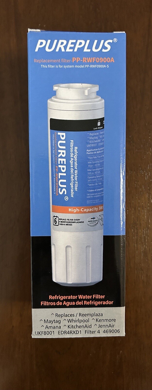 NEW Pureplus PP-RWF0900A Refrigerator Replacement Water Filter for PP-RWF0900A-S