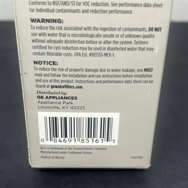 GE XWFE Water Filter – White