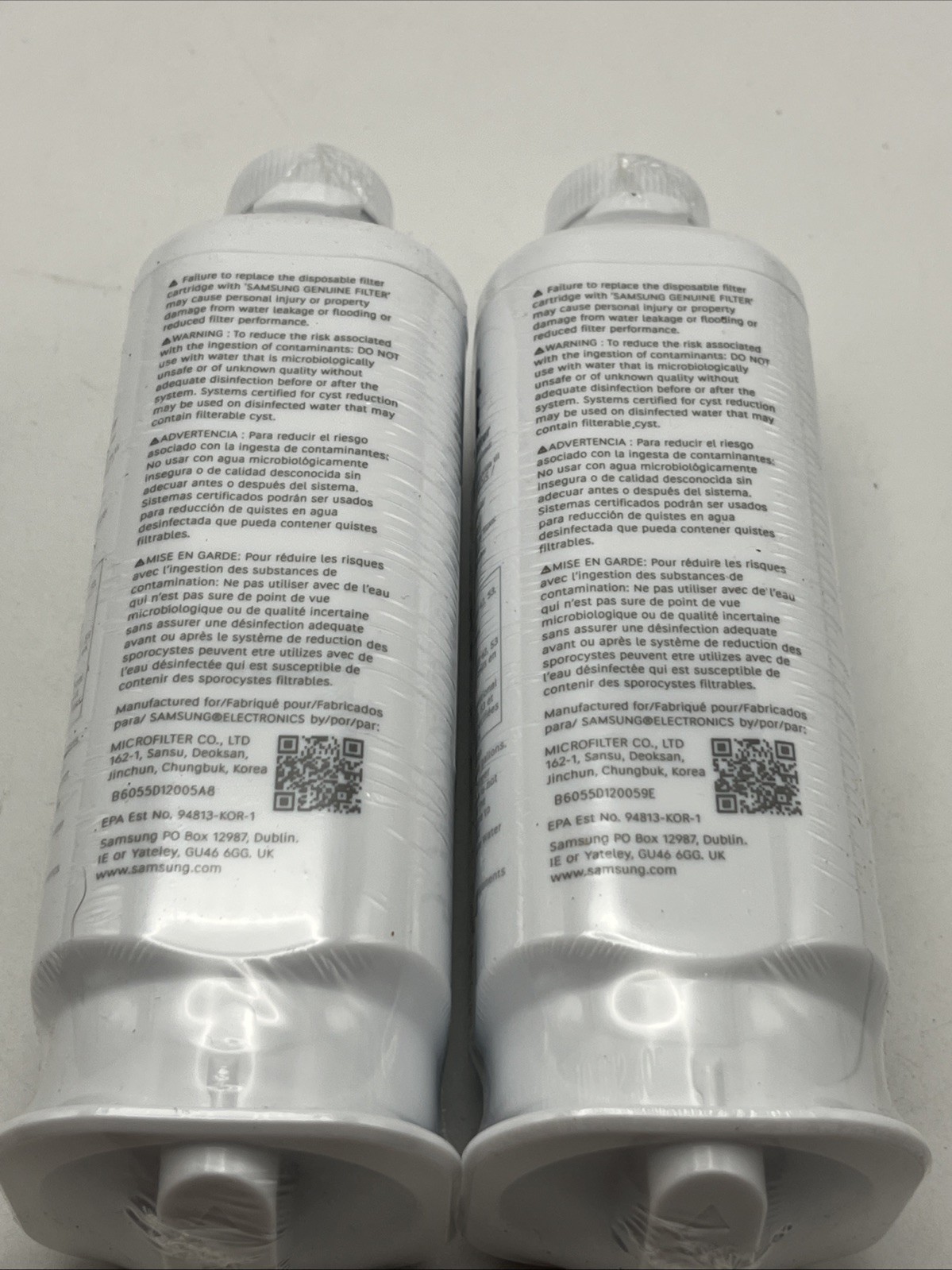 Samsung Genuine Refrigerator Water Filter HAF-QIN/EXP 2 Pack DA97-17376B Sealed