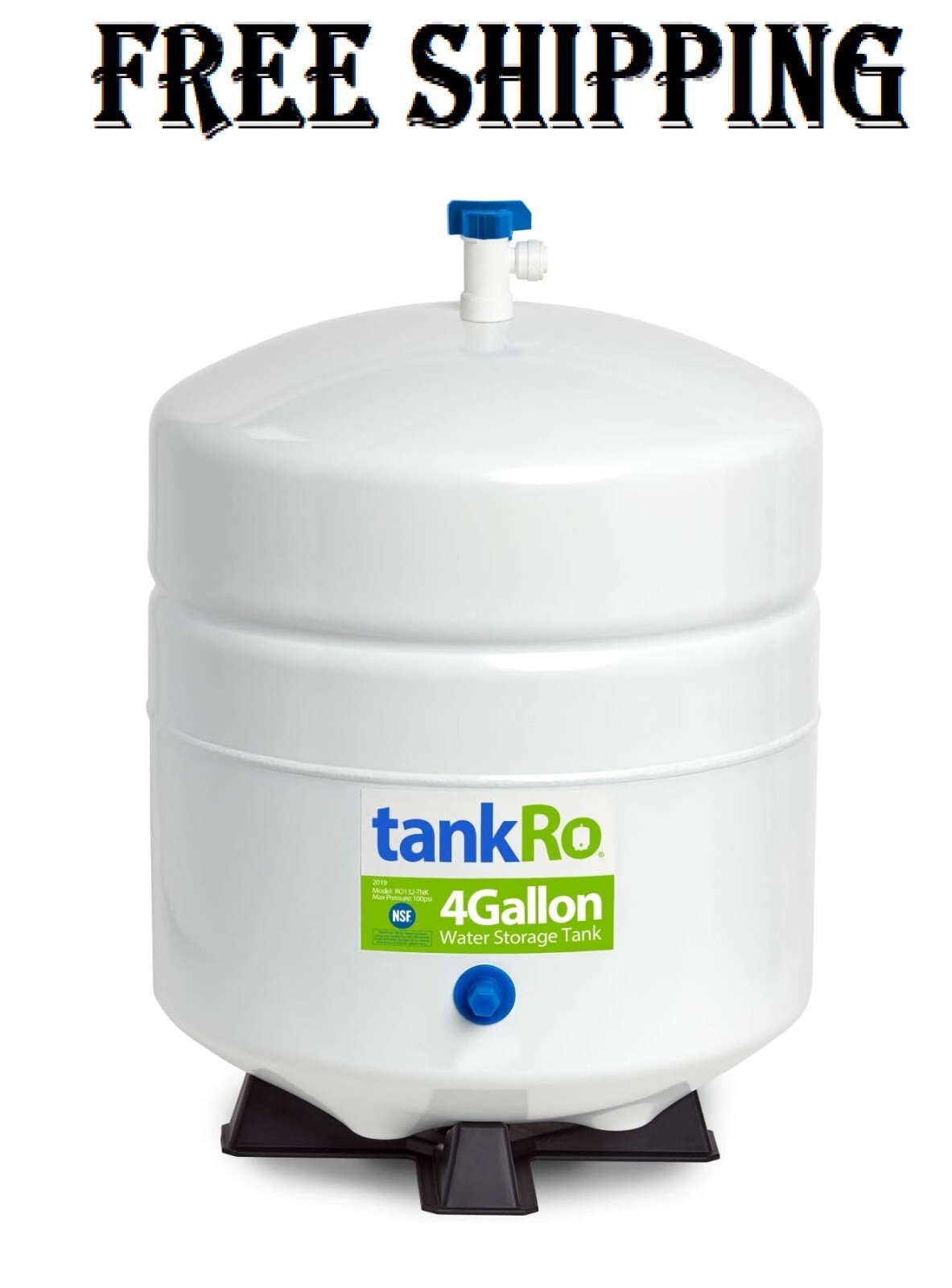 tankRo RO Water Filtration System Expansion Tank 4 Gallon Capacity – NSF Cert…