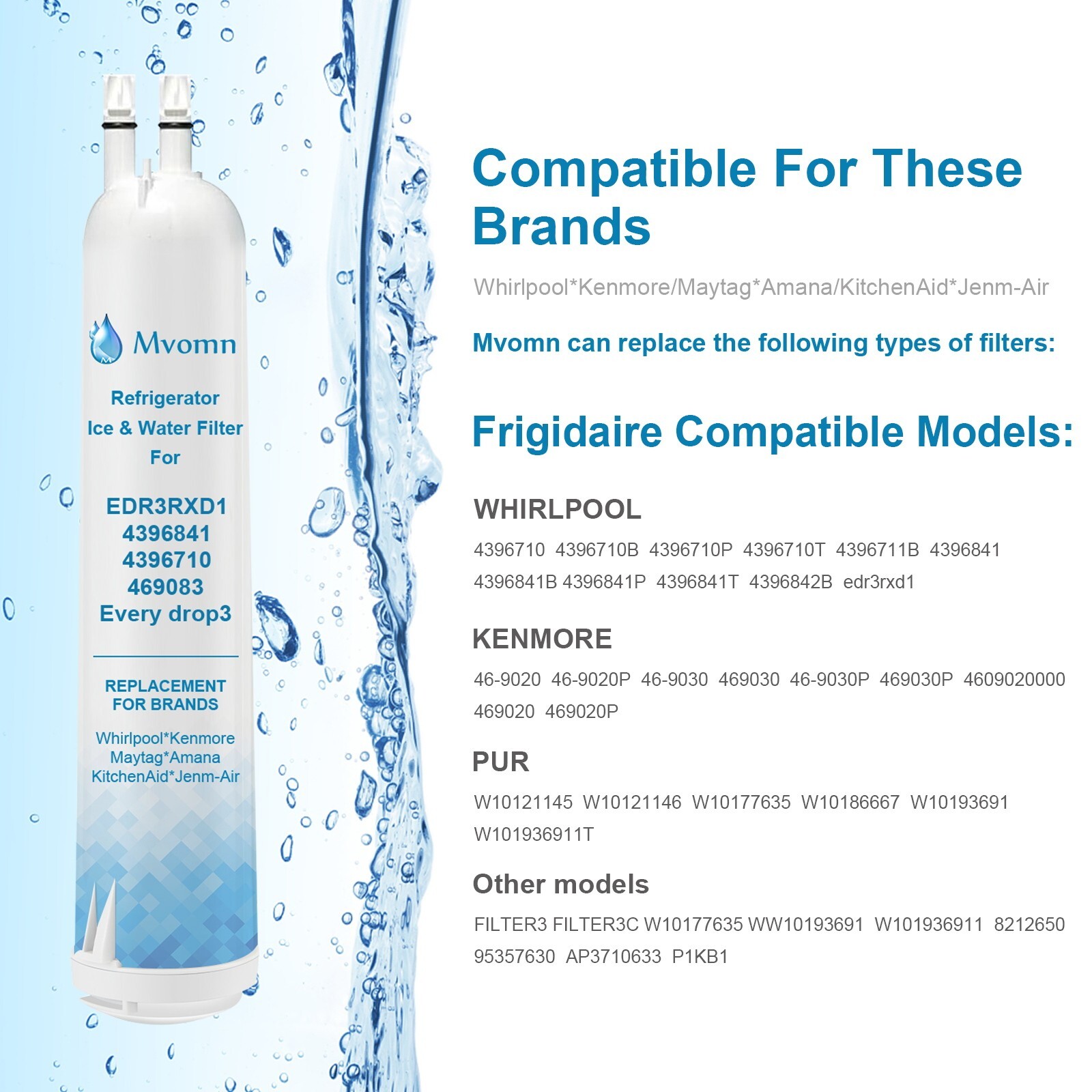 3Pack Kenmore Replacement Refrigerator Water Filter 9083 469083 9020 9030 NEW