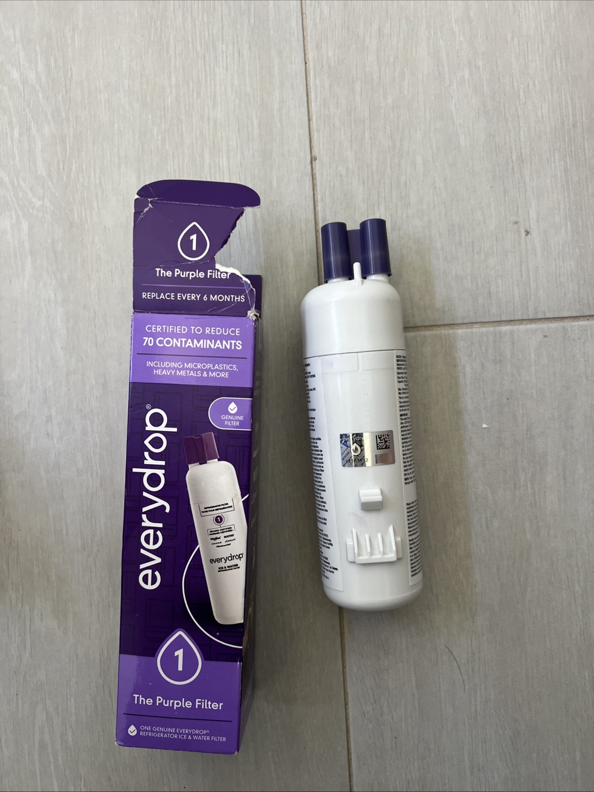EverDrop #1 Ice & Water Refrigerator Filter ΕDR1^RXD1