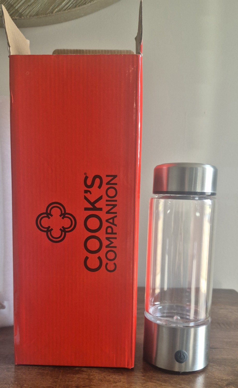 14 oz Silver Cooks Companion Hydro Bottle H2 Generator New
