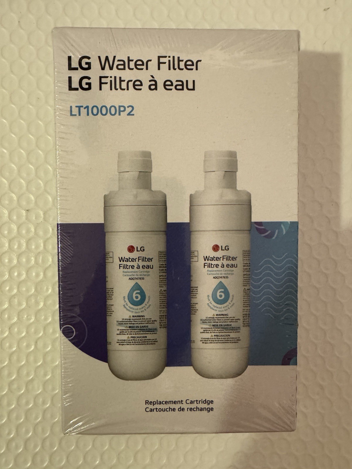 LG LT1000P2 6-Month / 200 Gallon Refrigerator Replacement Water Filter (2 PACK)