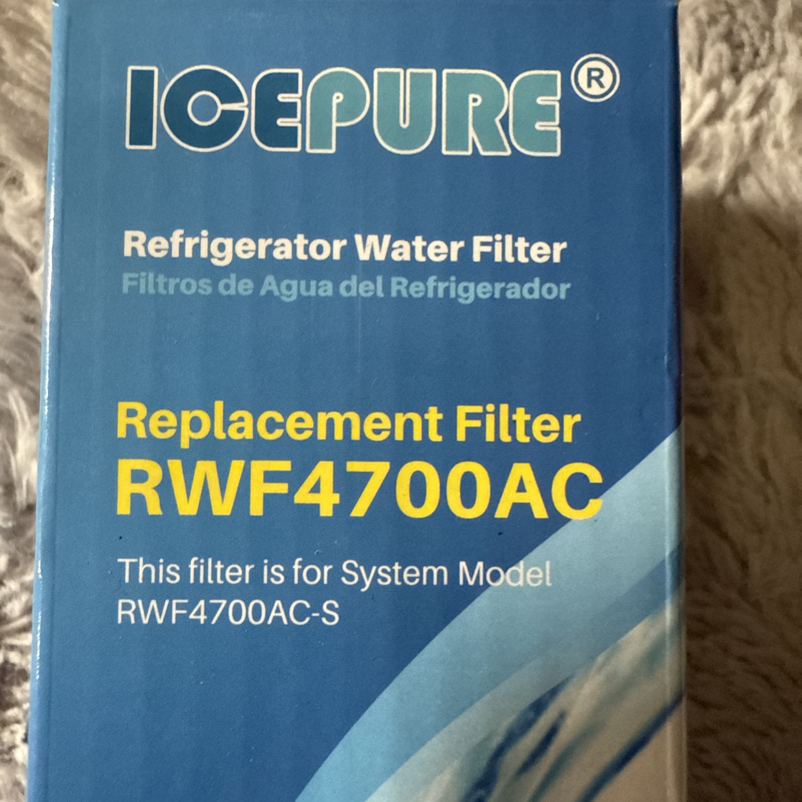 2 PACK sealed IcePure RWF4700AC Refrigerator Water Filters