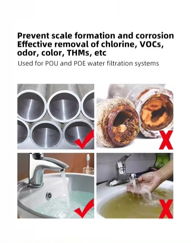 Commercial Coffee Tea Water Filter Kit PP, Carbon/Polyphosphate Scale Removal.