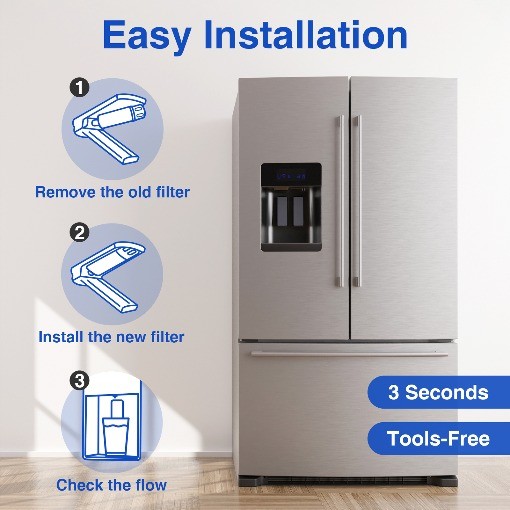 5 Pack Redypure Refrigerator Water Filter Replacement For LG LT700P, ADQ36006101