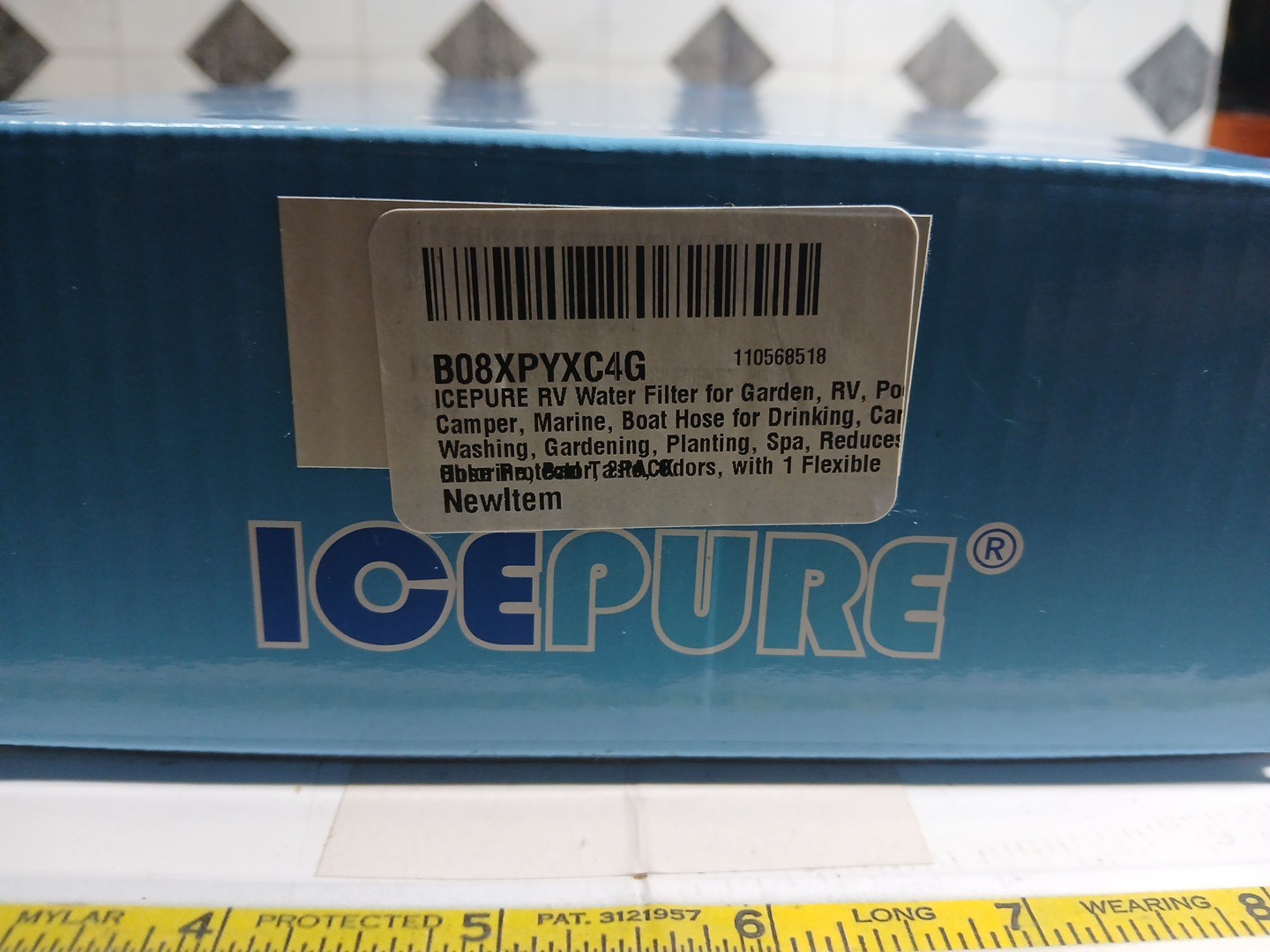IcePure 2 Pack RV Inline Water Filter w/Flexible Hose for Drinking & Washing