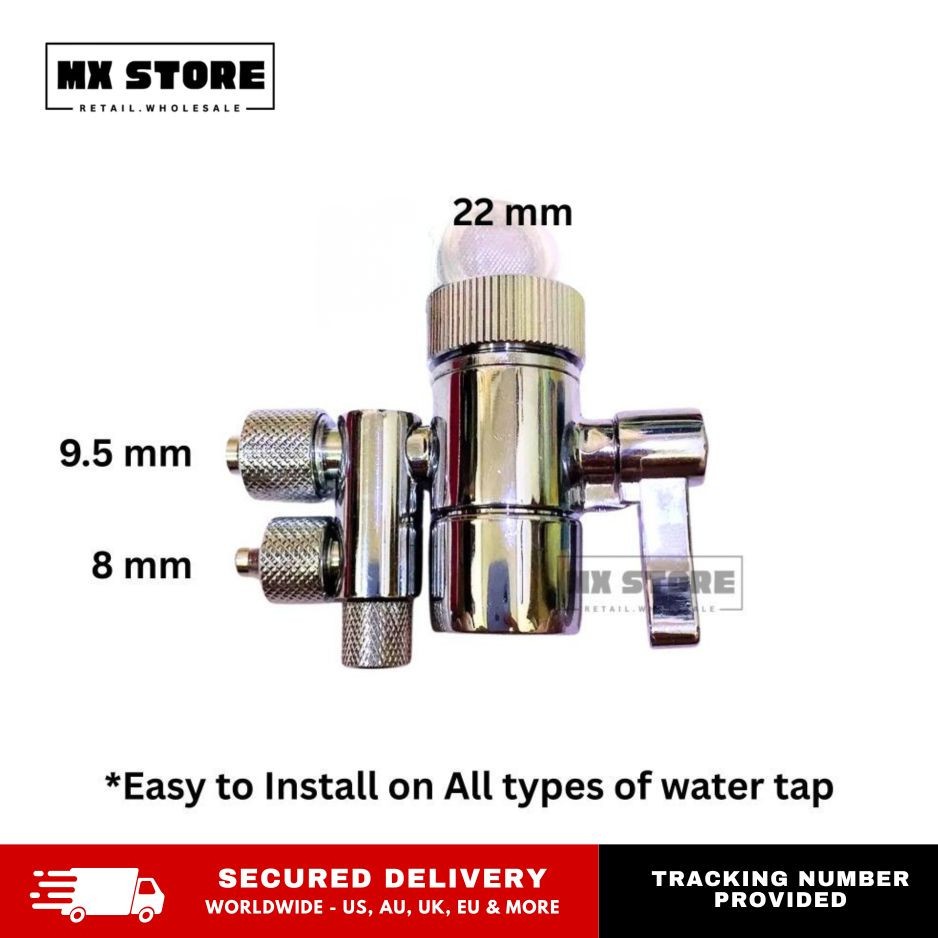 For eSpring Amway Two Way Faucet Diverter Valve for 3/8″ in & 2.5/8″ Tubing Out