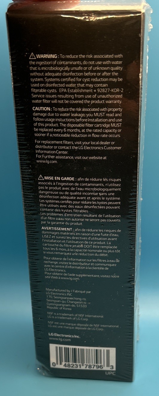 LG LT1000P/PC/PCS Refrigerator Water Filter Replacement Brand New Sealed