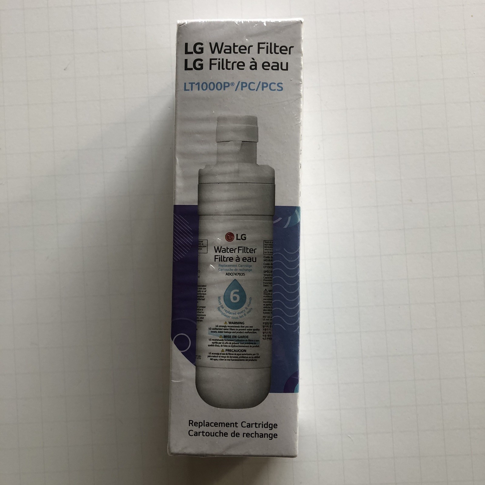 LG Water Filter Replacement Cartridge (LT1000P/PC/PCS)