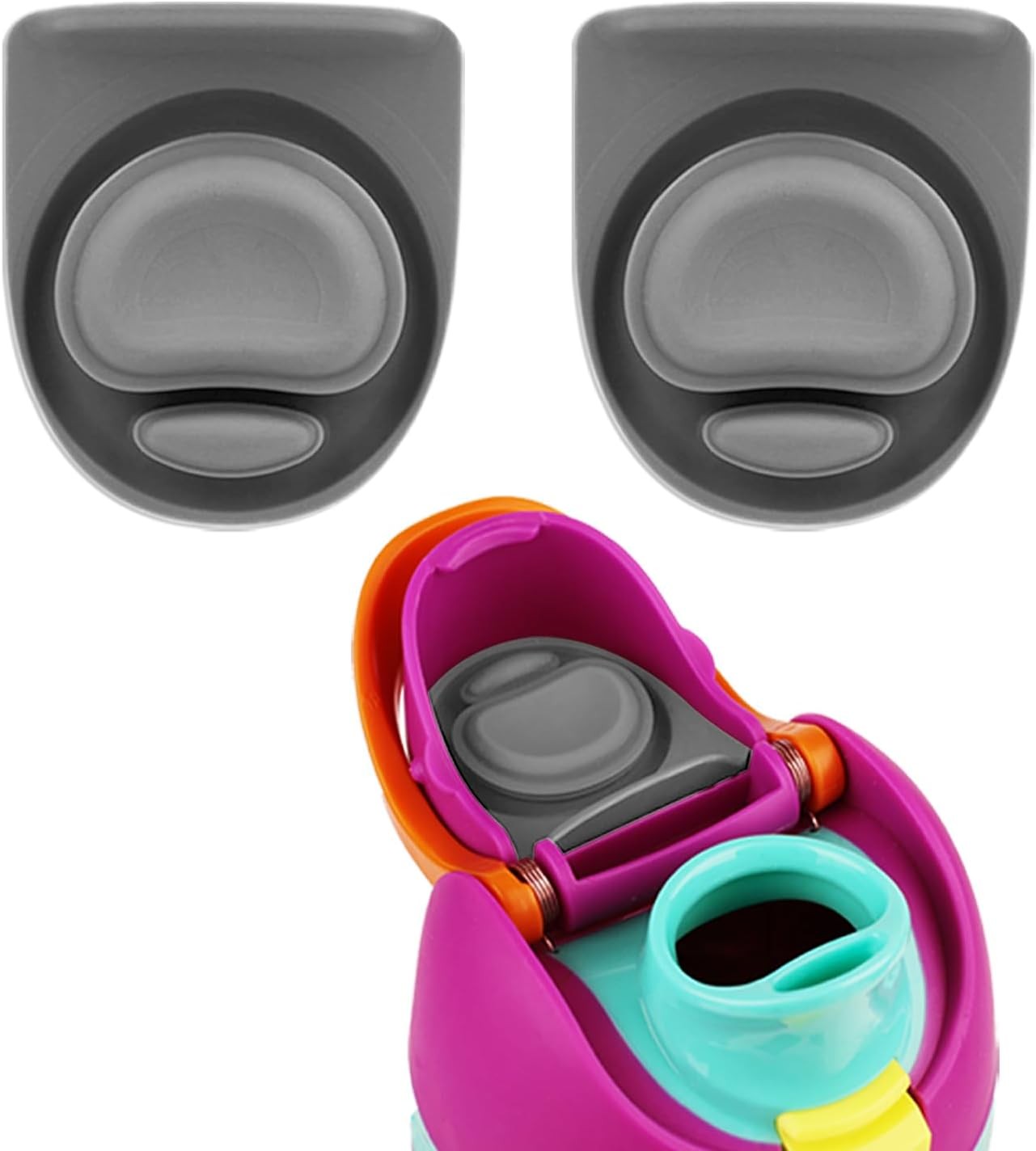 2pcs Replacement Stopper for Owala FreeSip Bottles, Silicone Leak-Proof Plug