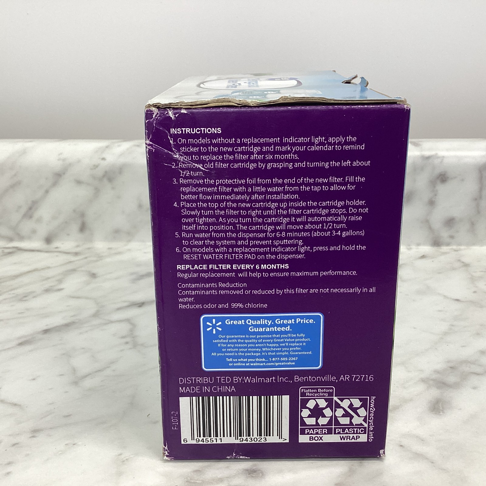 Great Value F-107-2 Refrigerator Water Filters – Two Pack GE