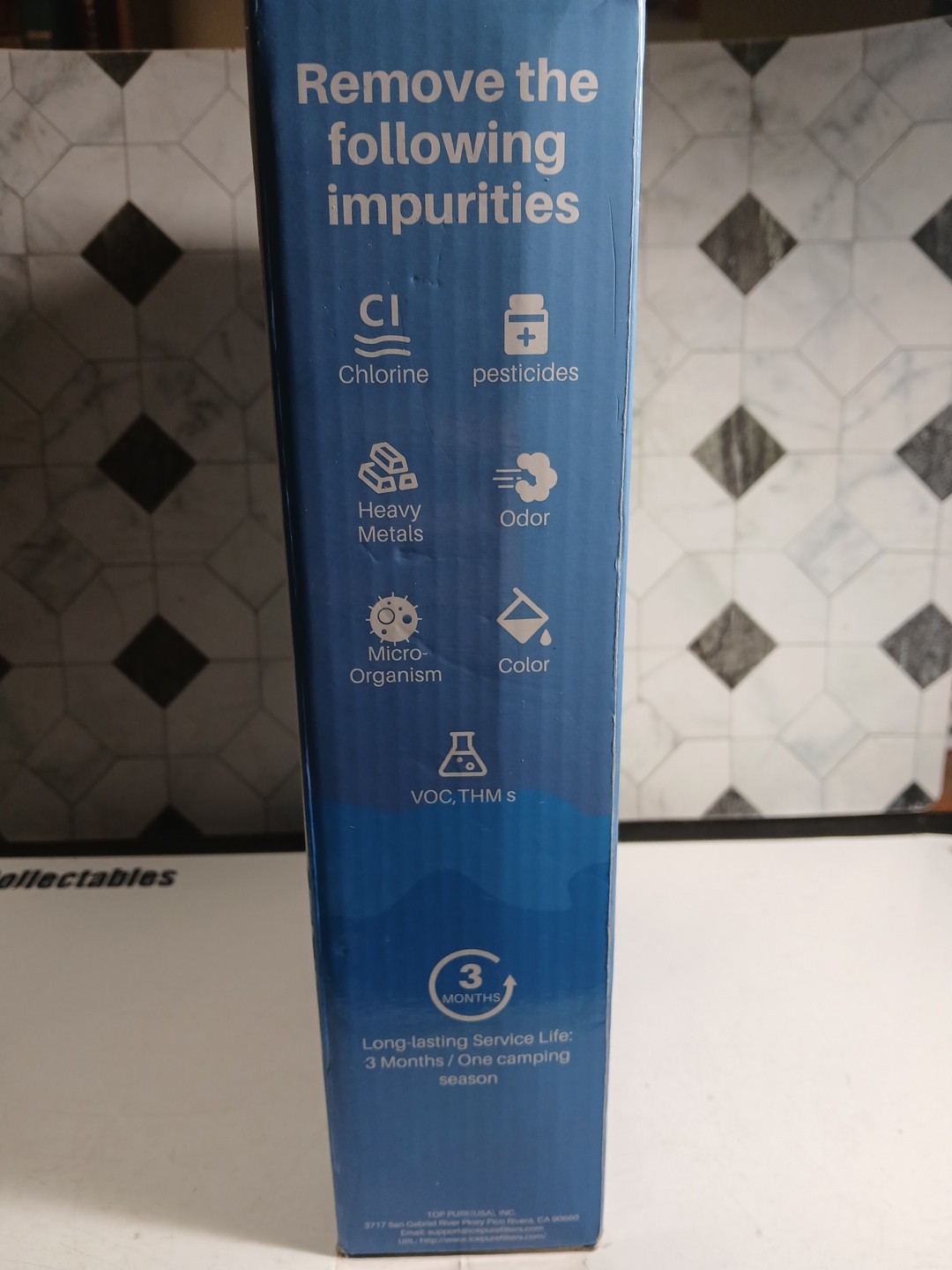 IcePure 2 Pack RV Inline Water Filter w/Flexible Hose for Drinking & Washing