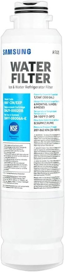 1 PACK Genuine New Samsung DA29-00020B HAF-CIN/EXP Refrigerator Water Filter