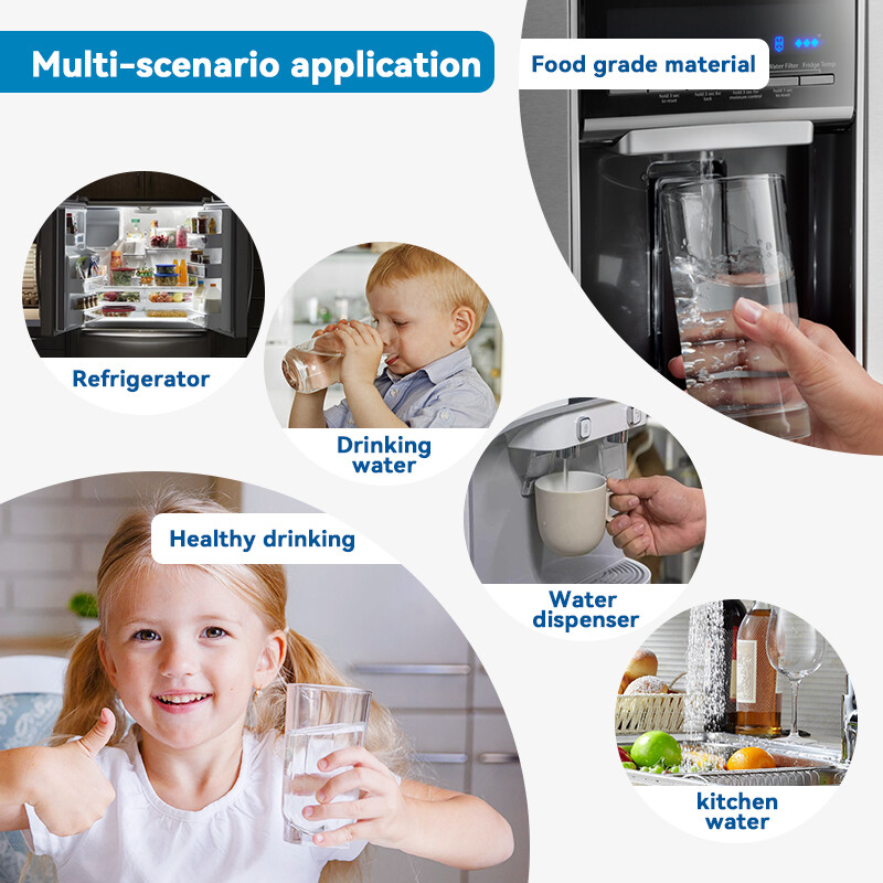 1-2-3-4pack Replacement For Frigidaire FPPWFU01 Water & Ice Refrigerator Filter