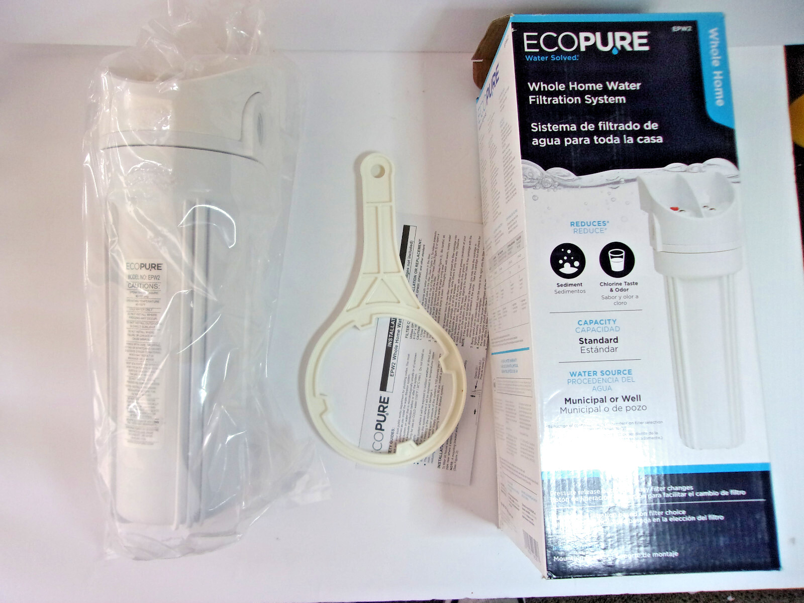 EcoPure Whole House Water Filter Systems Indoor EPW2