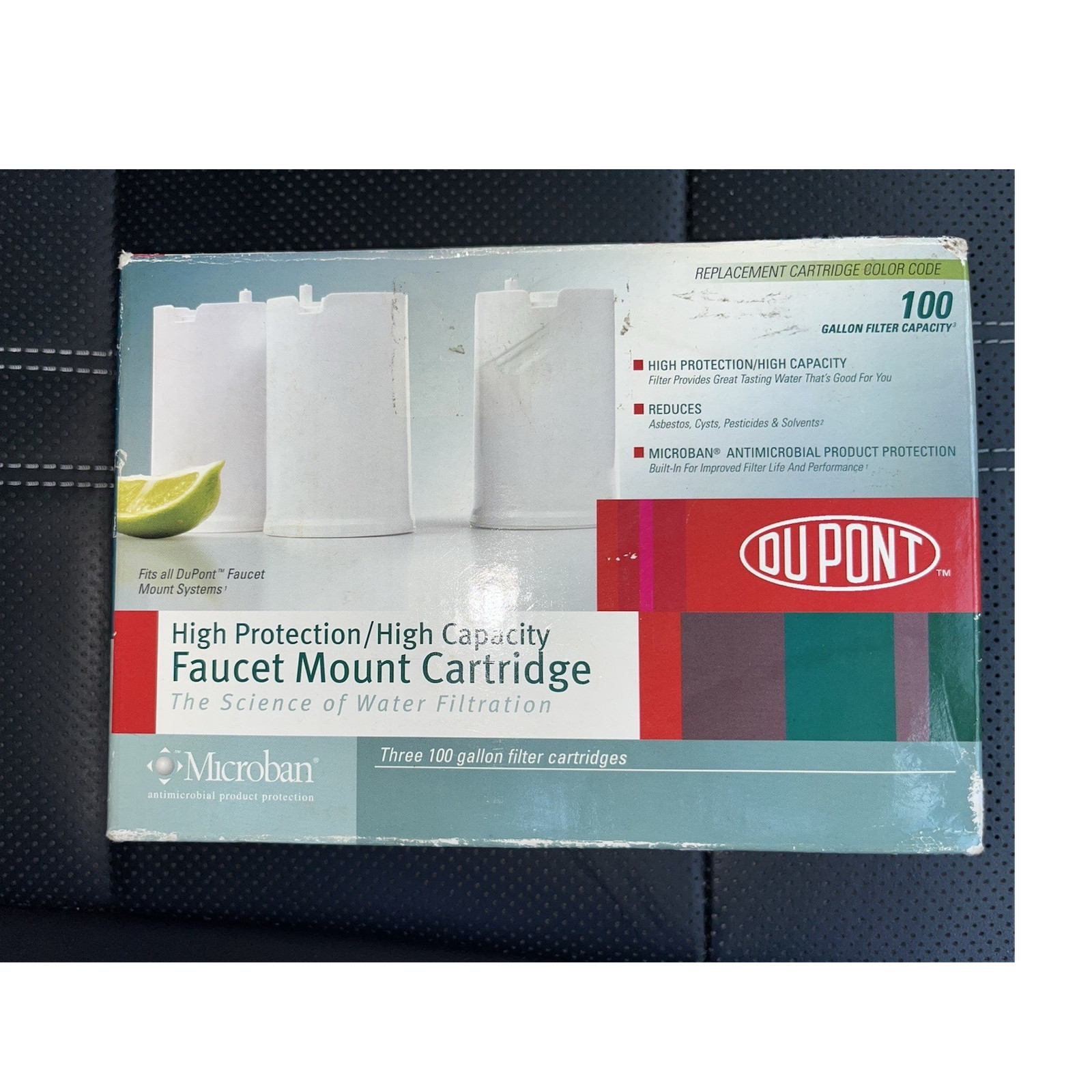 DuPont WF-FMC103 Faucet Mount Filter Cartridges 3-Pack 100 gal Lead Cysts