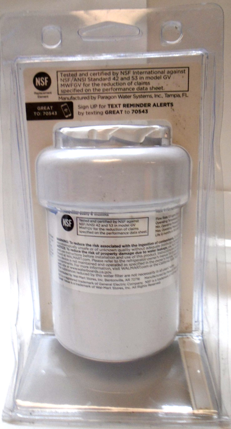 2X Refrigerator Filter Replacement Cartridge for GE MWF Great Value (MWFGV) F/S