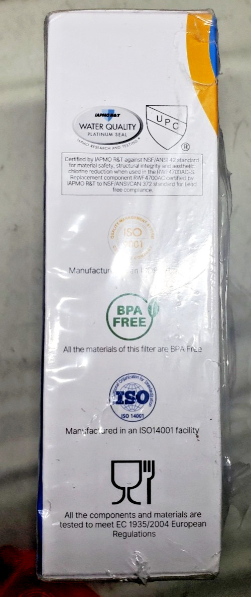 NEW Sealed PurePlus Replacement Water Filters RWF4700AC- 3 Pack, FOR LG