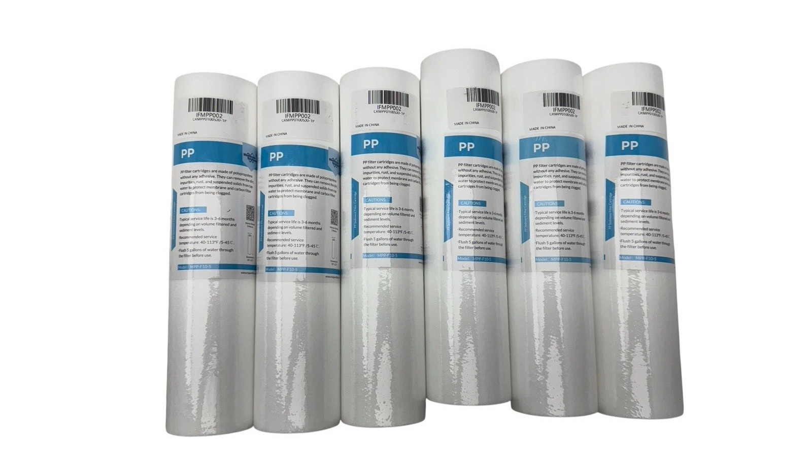 Membrane Solution 10″x2.5″ Whole House Sediment Water Filter MPP-F10-5 Lot of 6