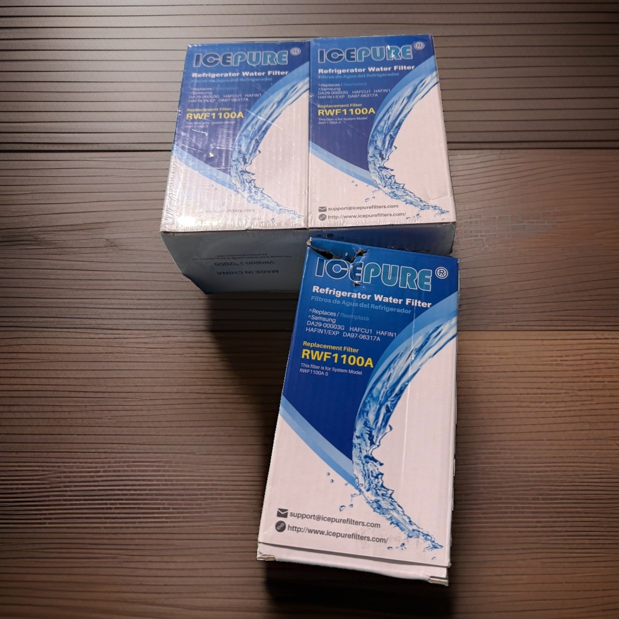 3 Sealed ICEPURE~RWF1100A~Refrigerator Water Filter Replacements~See Pics!!