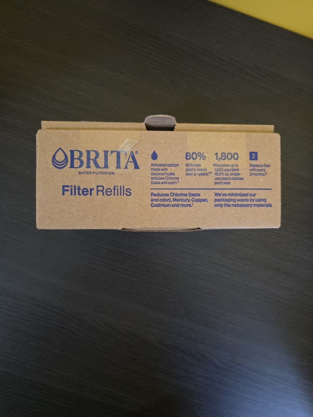 NIB BRITA Refillable Water Filtration System Filter Refills 3 Count Free Ship