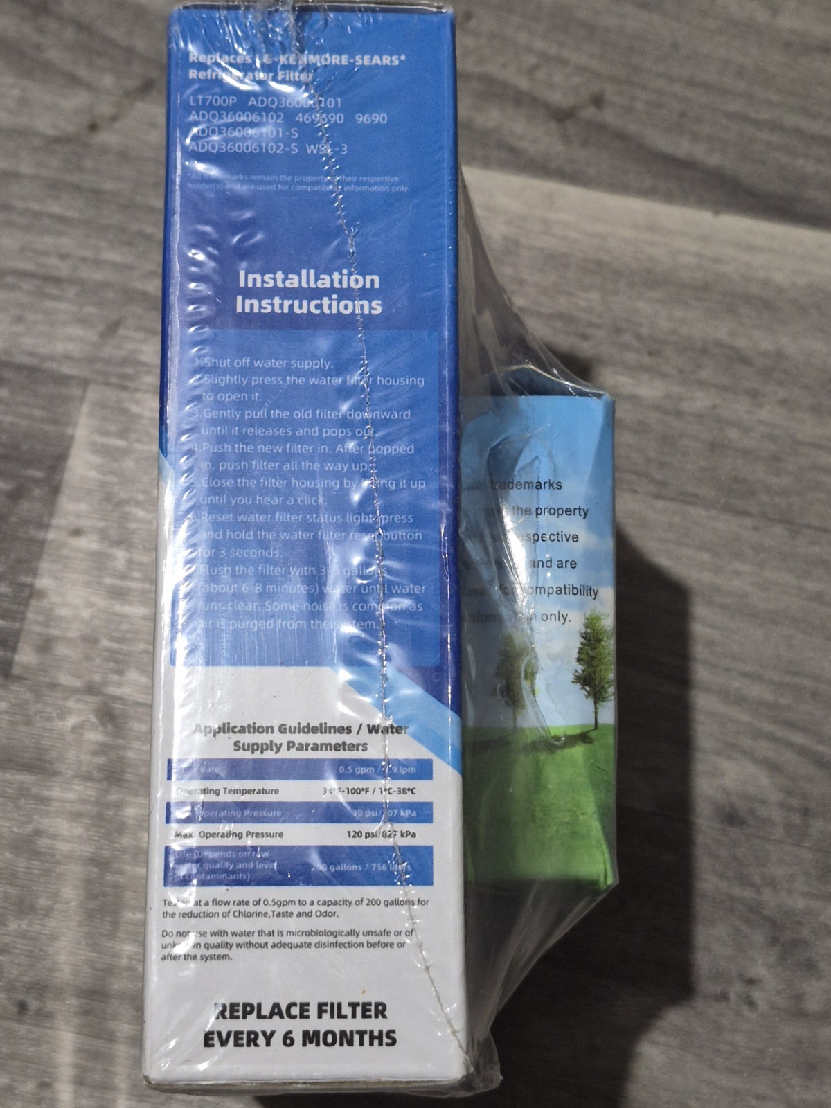 NEW ICEPURE LG/Kenmore Refrigerator Water & Air Filters – 6 Pack
