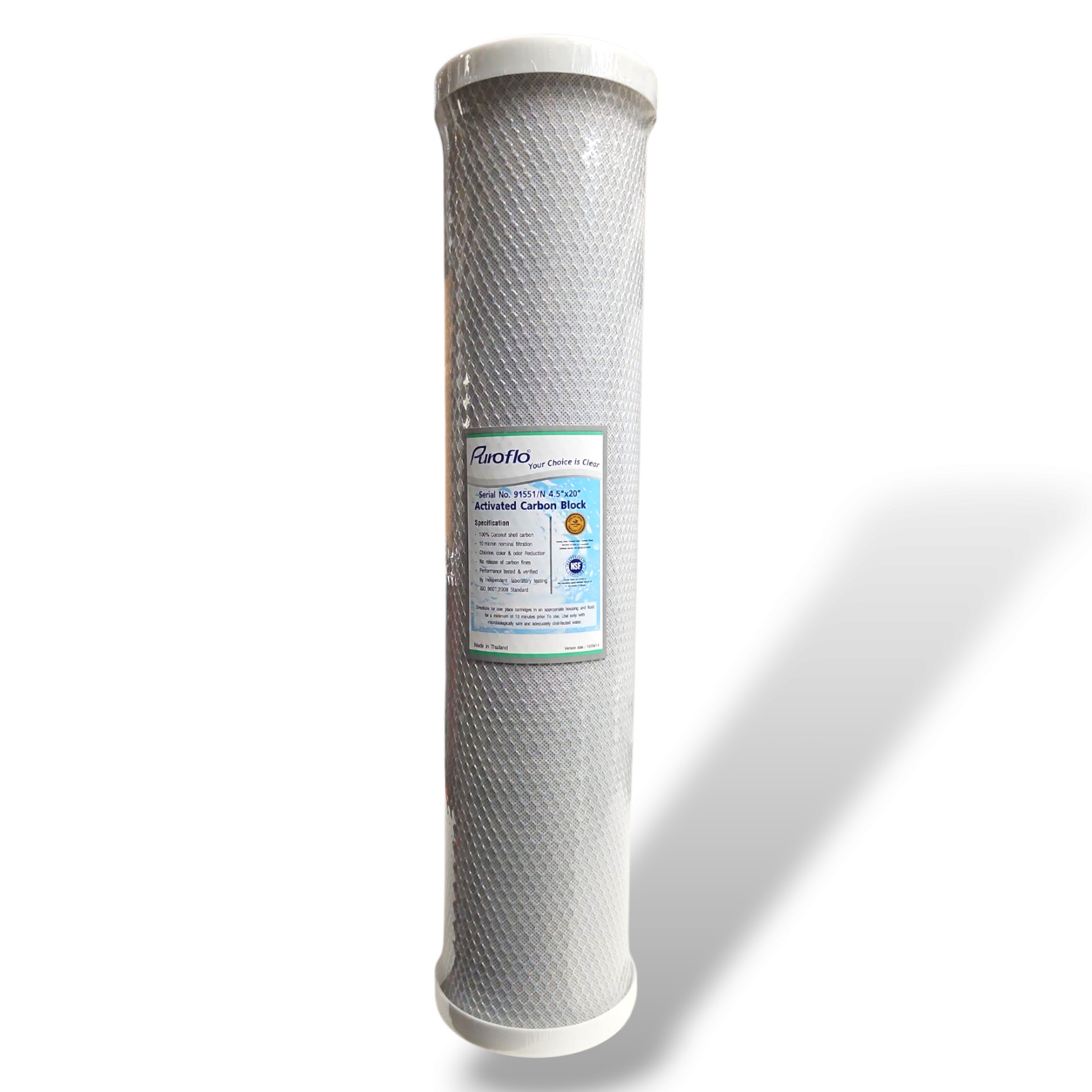 Whole House Carbon Block Water Filter 91551/N, 10 Micron, 4.5″ x 20″