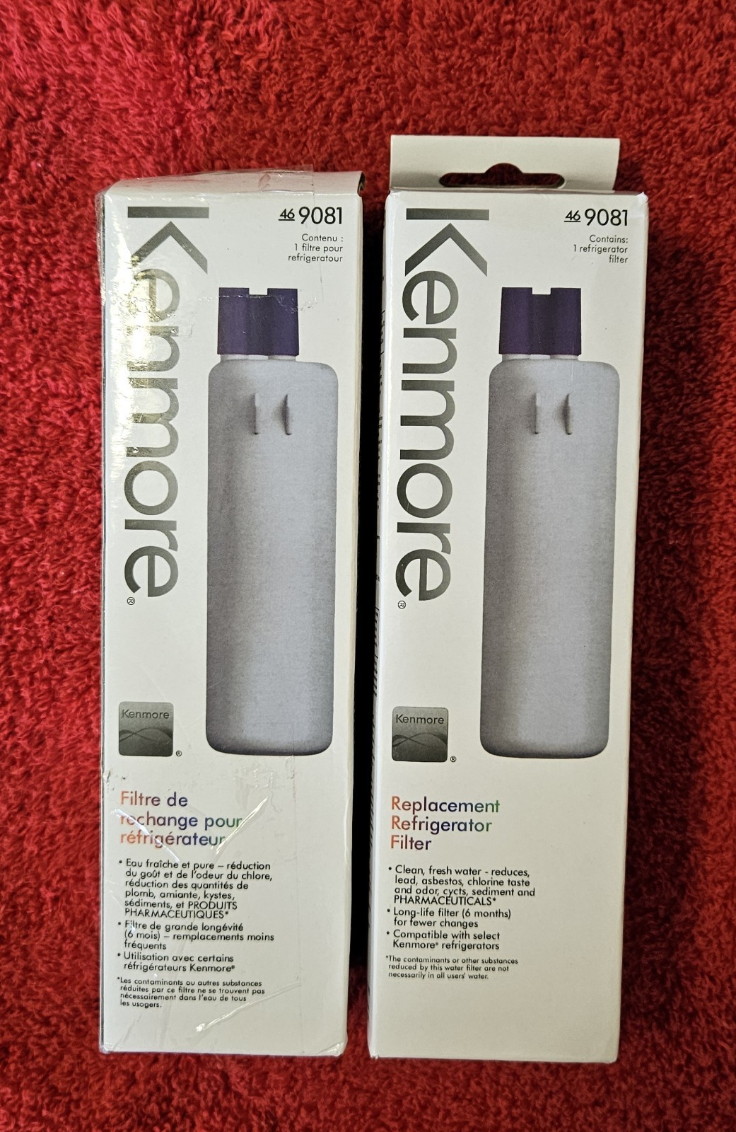 2 Pack Kenmore 9081 Refrigerator Water Filter 46-9081 9081P NEW
