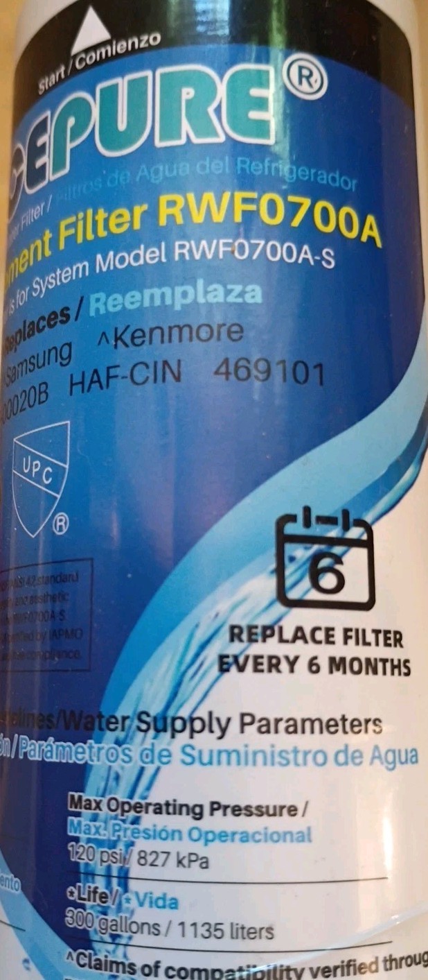 NEW/UNBOXED – IcePure RWF0700A Water Filter