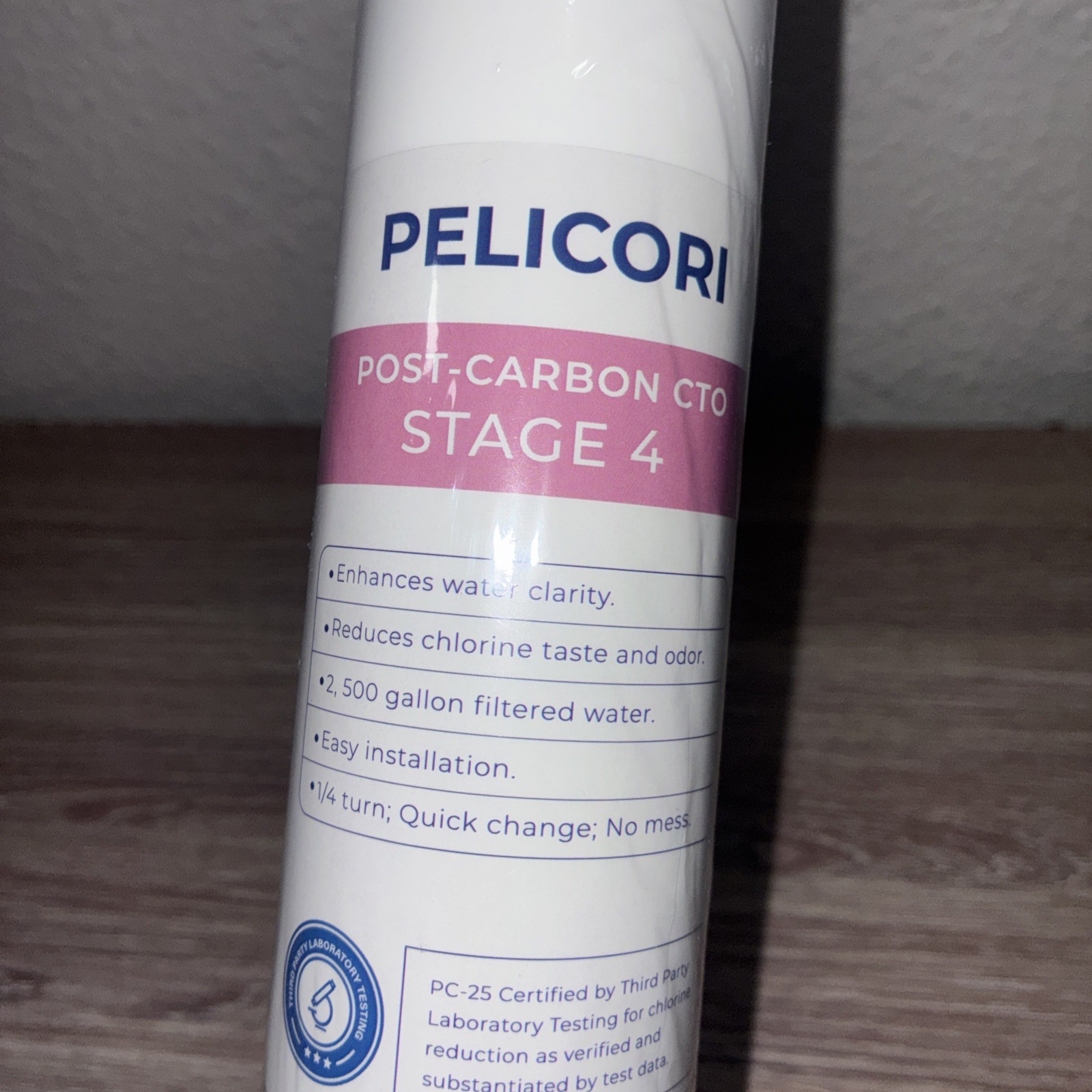 Pelicori H20 Stage 4 Post Carbon CTO Replacement Water Filter 1 Pack New In Box