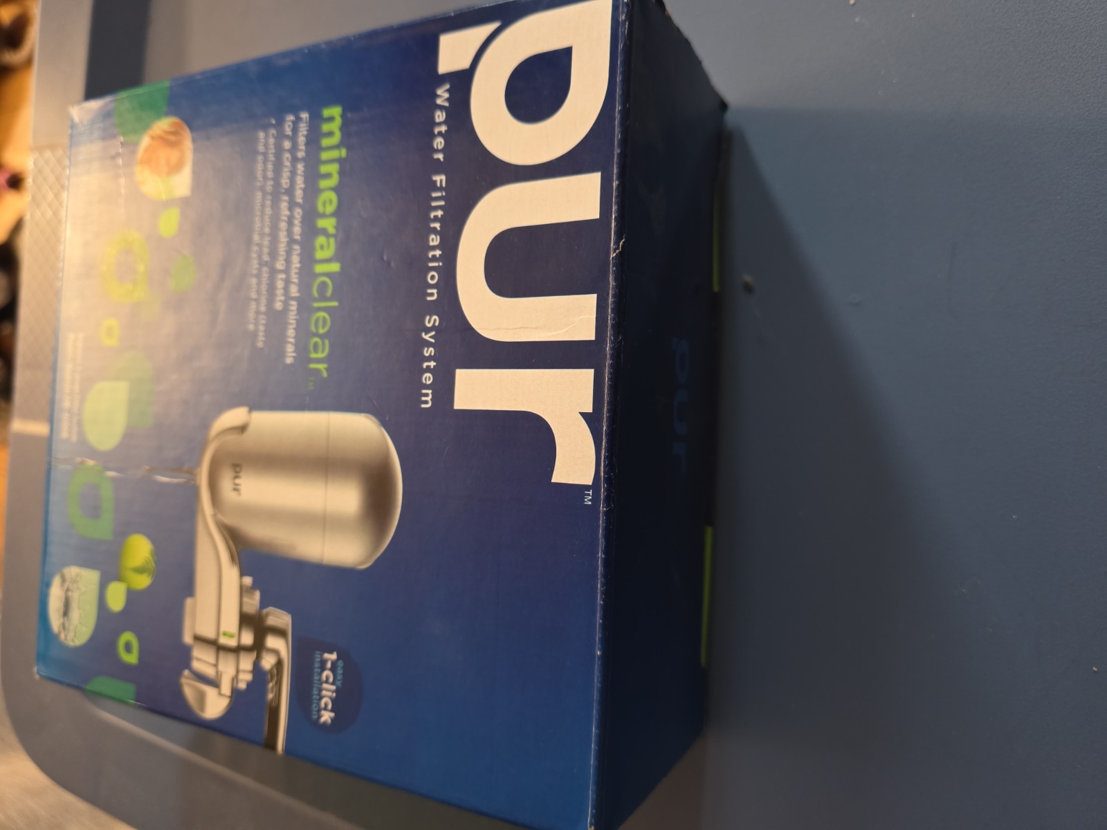 Open Box PUR Filter Water Filtration System Faucet Mount Chrome Finish FM-4100B