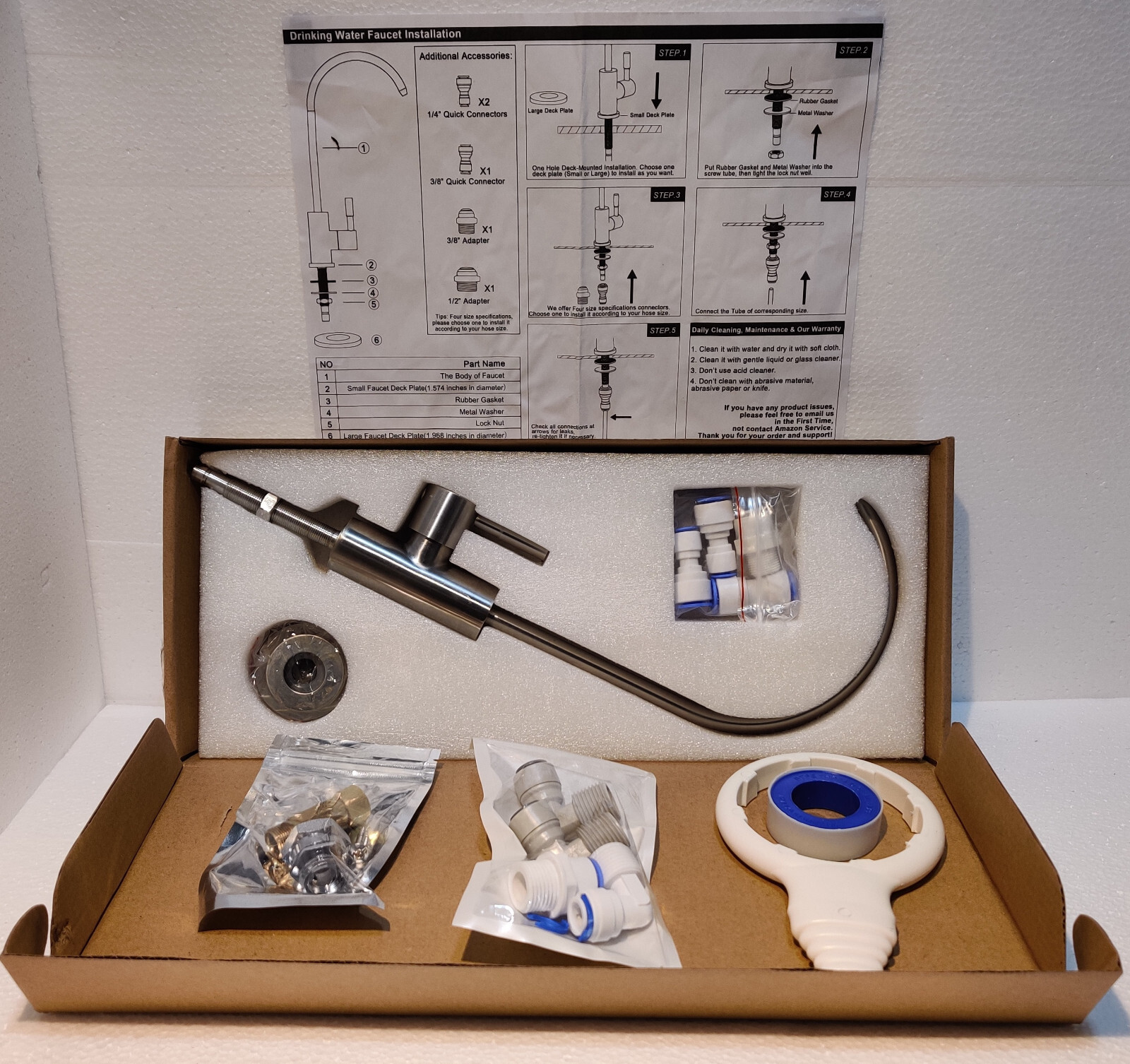 Frizzlife Under Sink Water Filter System SK99, 3-Stage 0.5 Micron High Precision