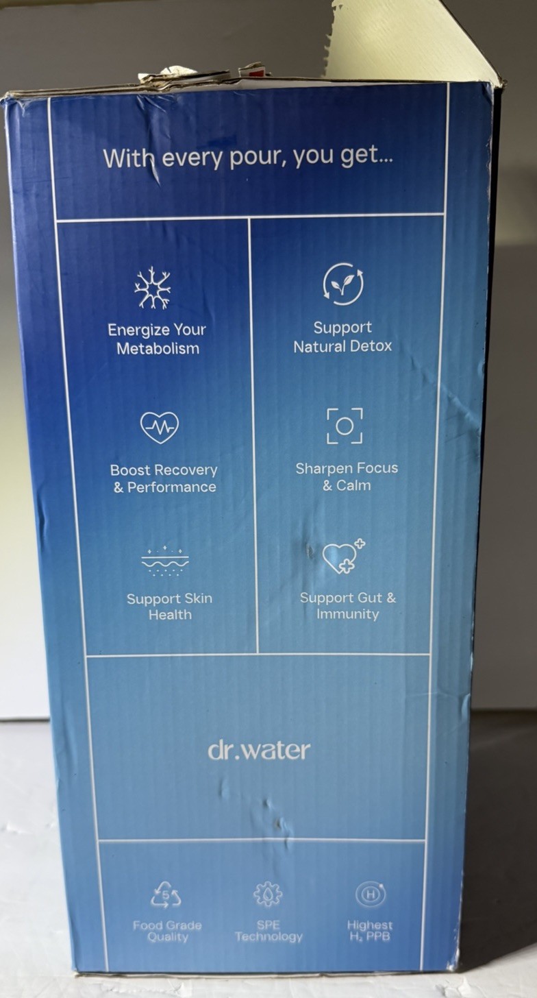 Dr. Water HydroPitcher Hydrogen Water Generator HP-68 BPA-Free 68 oz *OPEN BOX*