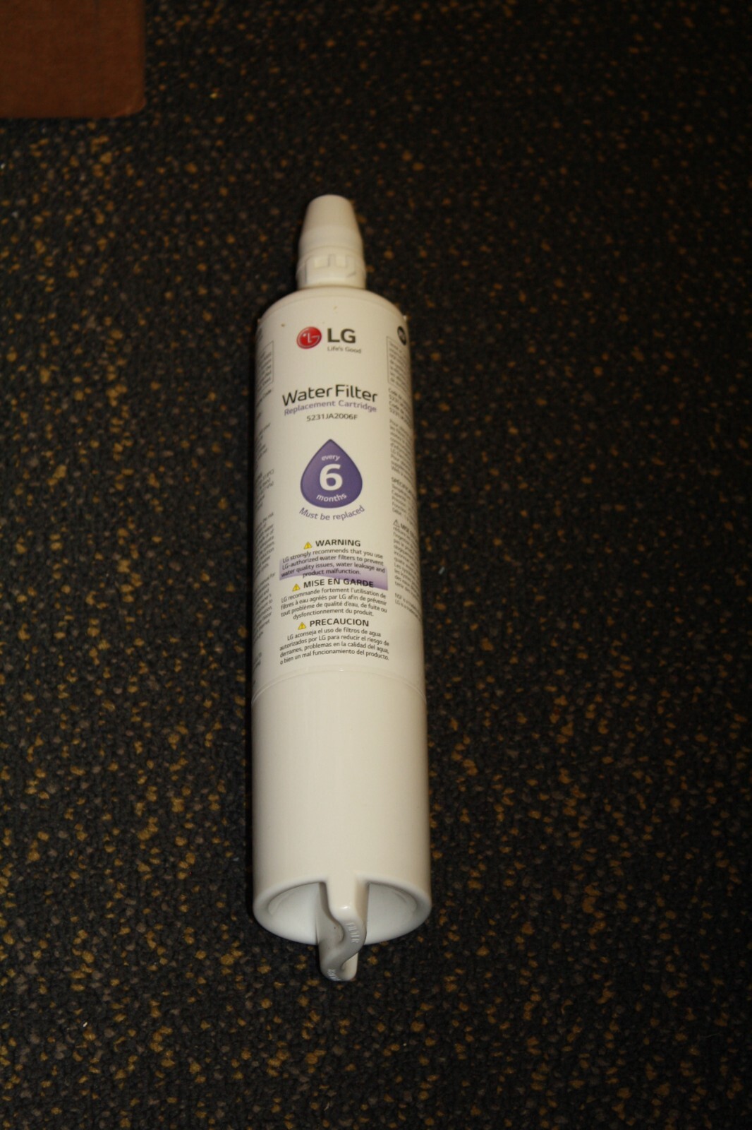 LG Water Filter LT600P/PC/PCS, 5231JA2006G, 300 Gallon (1136 liters) 6 Month